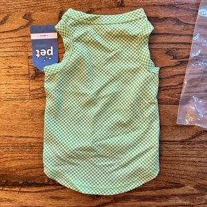 Scenereal Green Checkered Cooling Pet Shirt